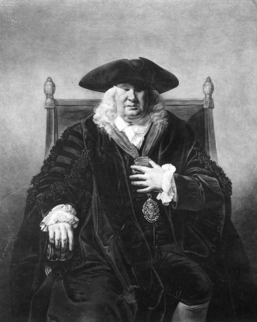 Sir John Fielding, vyrytý William Dickinson, 1778 (mezzotinta) od Rev. Matthew William Peters