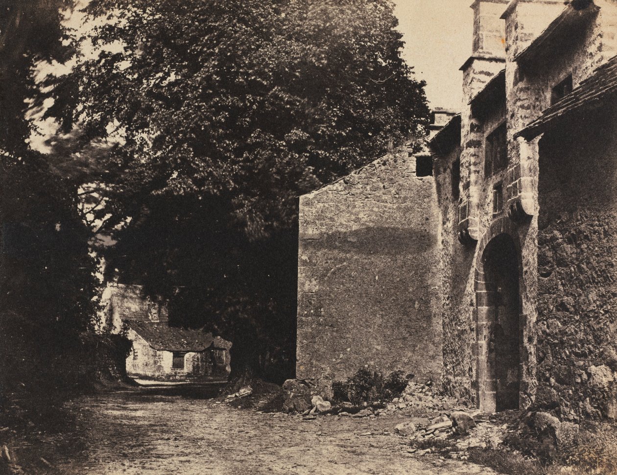 Brána do Borwick Hall, Lancashire, 1855. od Rev. John Richardson Major