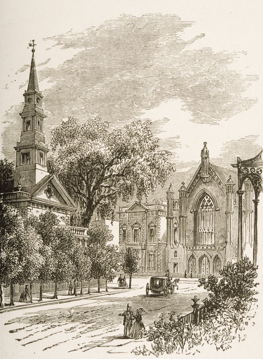 Kostel svatého Marka v Bowery, New York, kolem roku 1880 od Reverend Samuel Manning