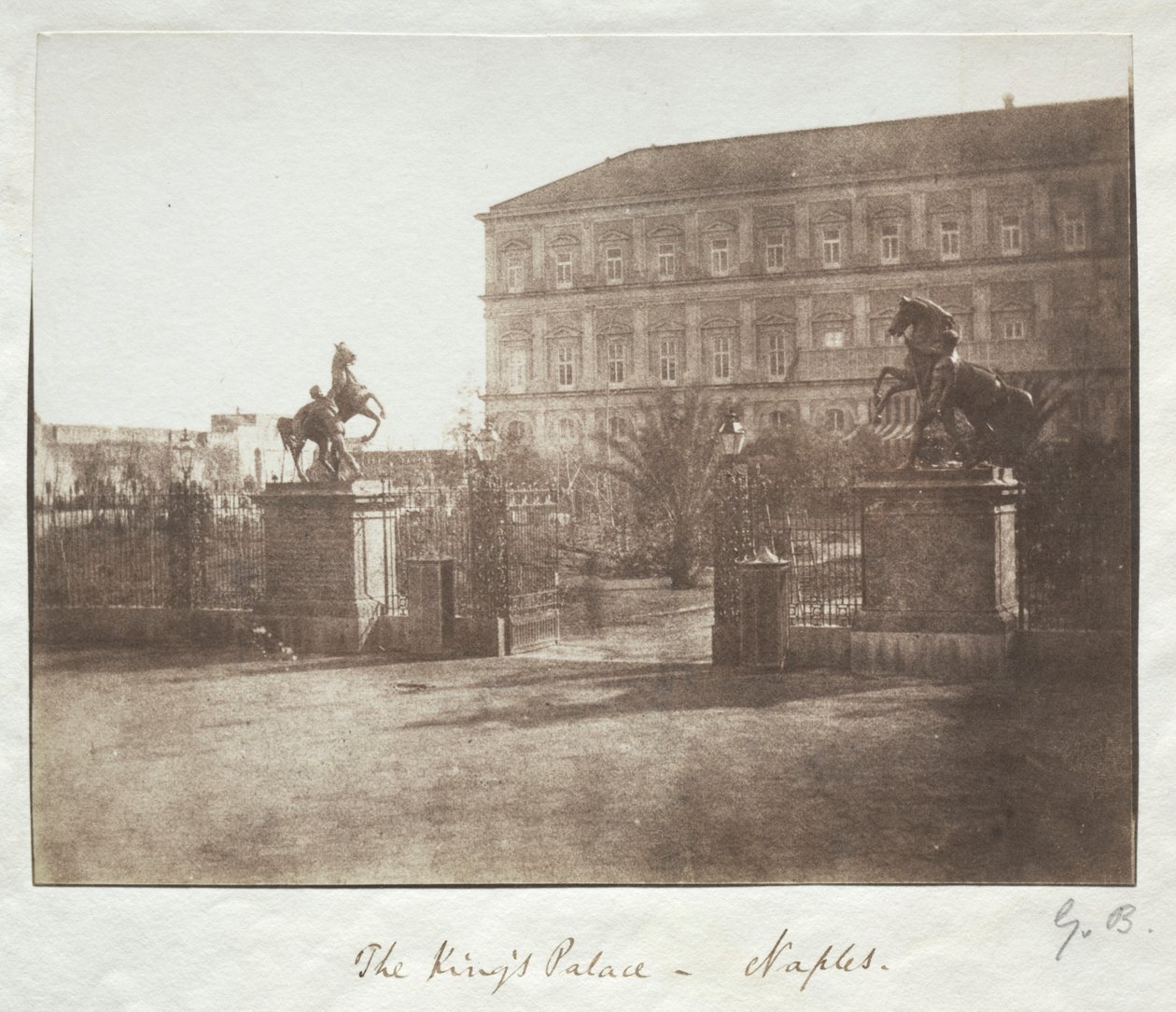 Královský palác, Neapol, před rokem 1852. od Reverend George Wilson Bridges