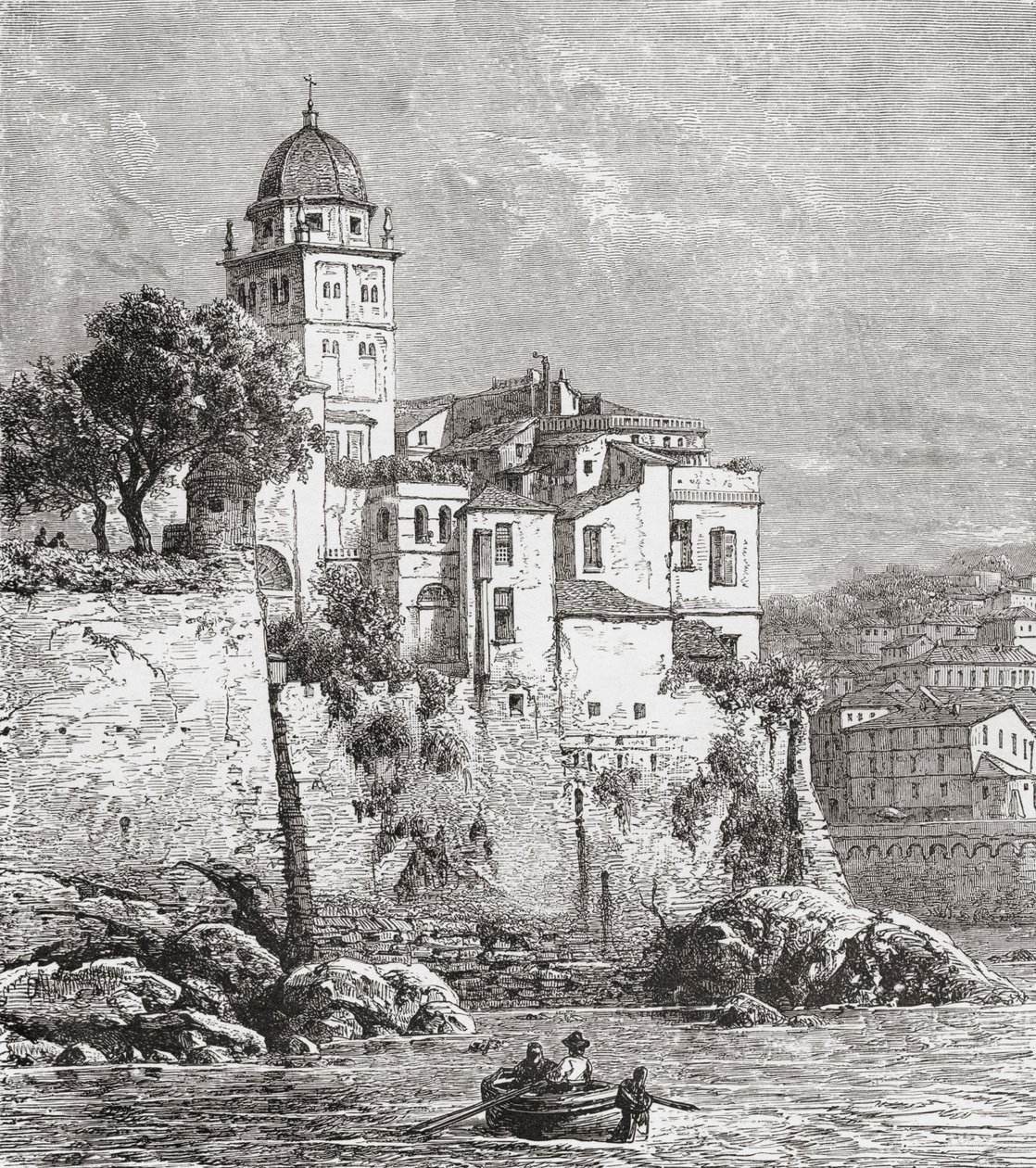 Arzenál v Janově v severní Itálii na konci 19. století. Z knihy Italian Pictures by Rev. Samuel Manning, vydané kolem roku 1890. od Reverend Samuel Manning
