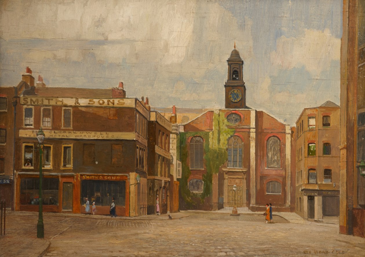 Kostel svatého Jana, Clerkenwell, kolem roku 1920 od Rex Vicat Cole
