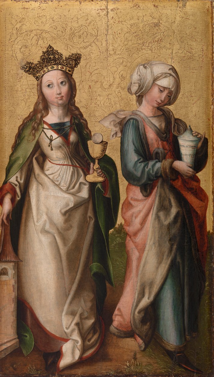 Svaté Barbory a Máří Magdaleny od Rhenish Master