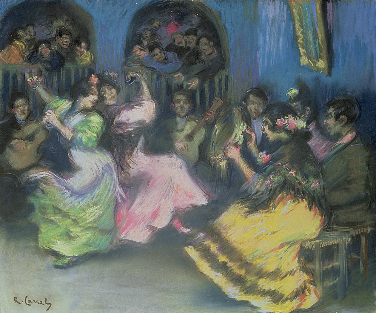 Španělští cikánští tanečníci, 1898 od Ricardo Canals y Llambi