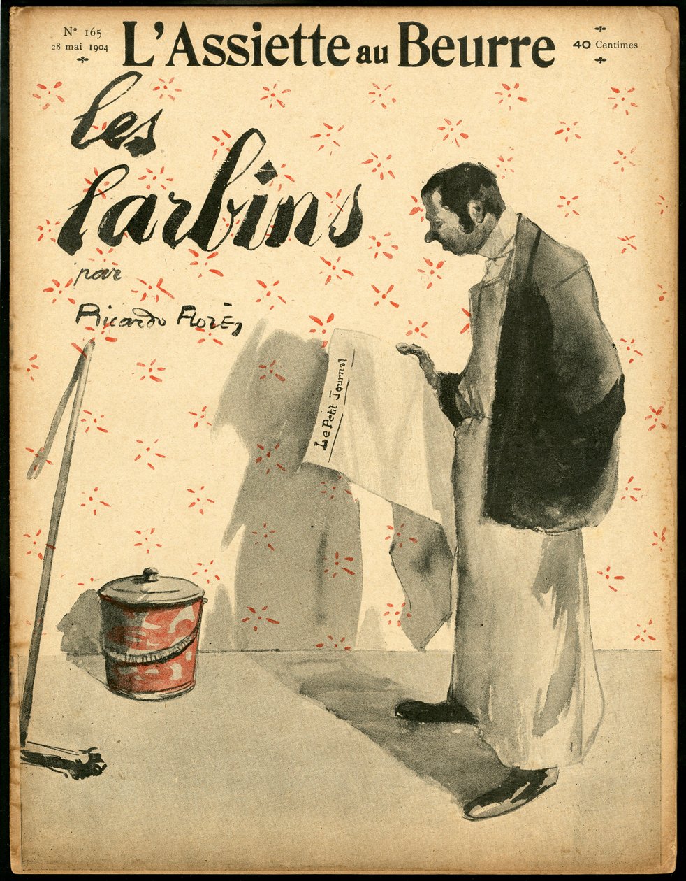 Obálka "" L’Plate au beurre"", číslo 165, satirické barvy od Ricardo Flores
