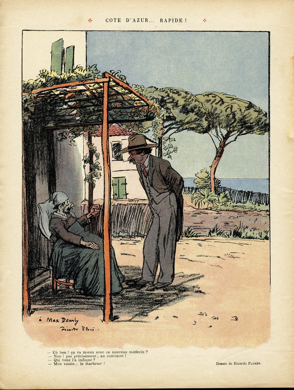 Ilustrace Ricarda Florese (1878-1918) v Le Rire, 24. 2. 12 - Cote d