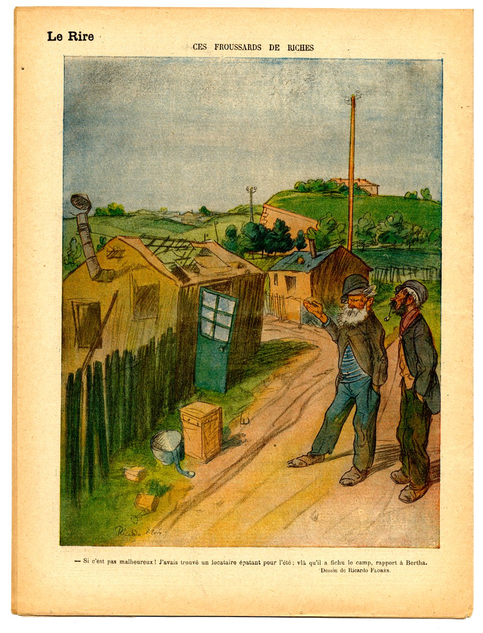 Červený smích, satirický v barvách od Ricardo Flores