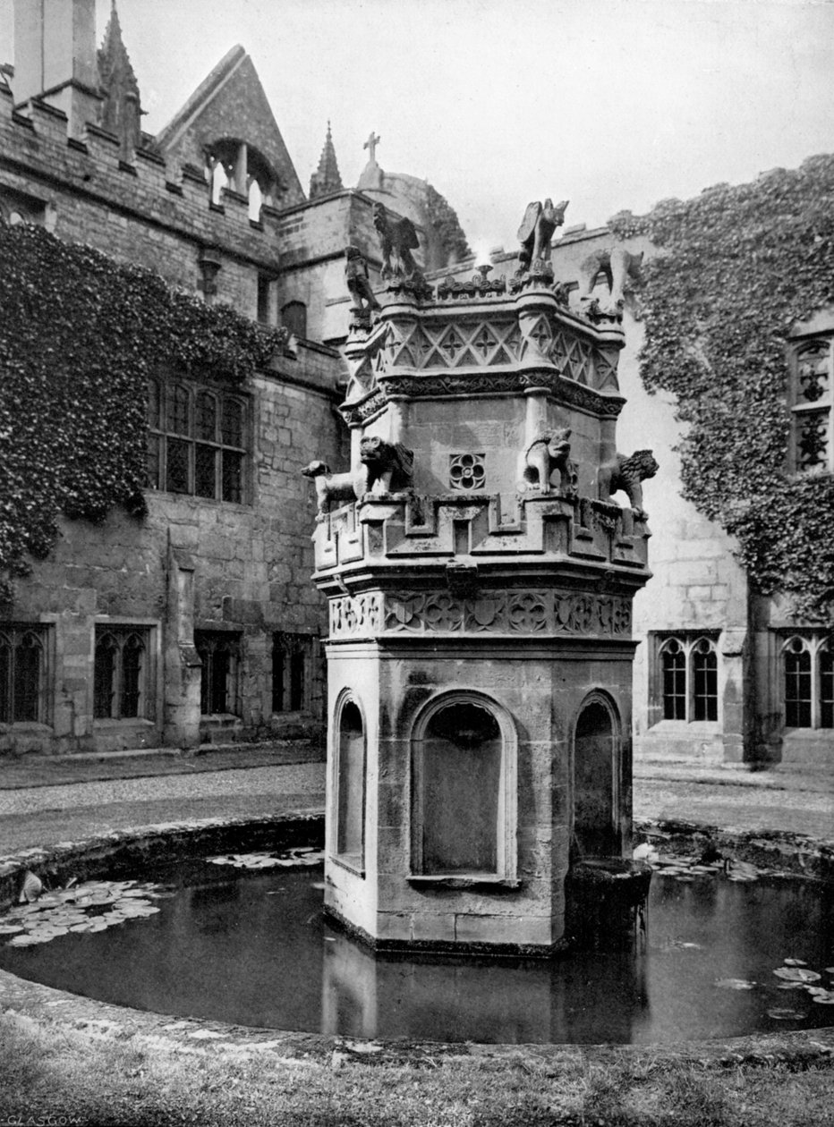 Fontána v klášterech Newstead Abbey, Nottingham, 1902-1903. od Richar Keene