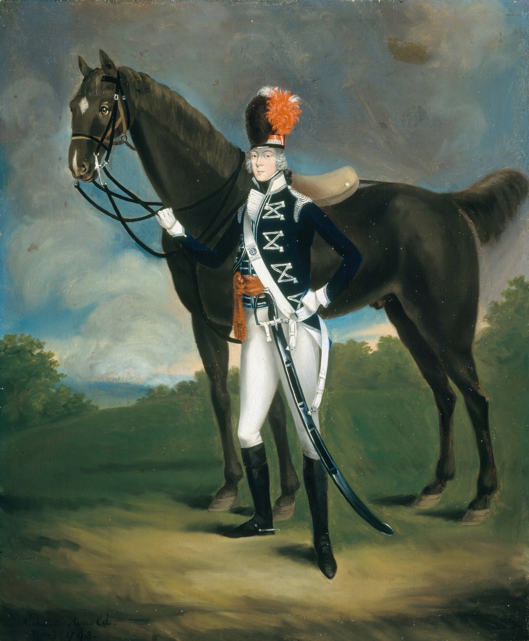 Neidentifikovaný důstojník 7. pluku lehkých dragounů, 1793 od Richard Arnold