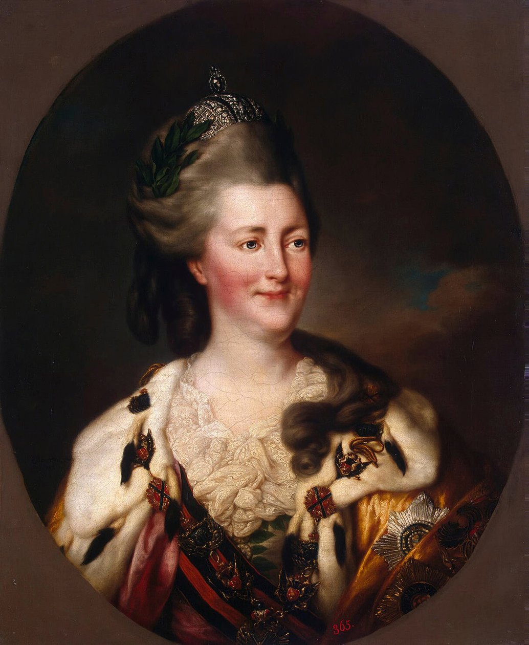Portrét Kateřiny II, 1782 od Richard Brompton