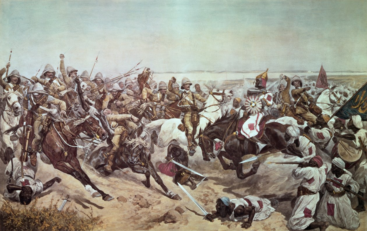 Obvinění z 21. kopiníků v Omdurmanu, 2. září 1898 od Richard Caton Woodville junior
