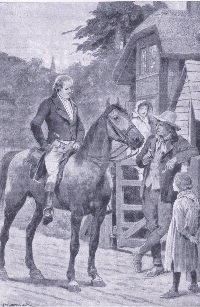Cobbett na koni, ilustrace z My Magazine, 1925 od Richard Caton II Woodville