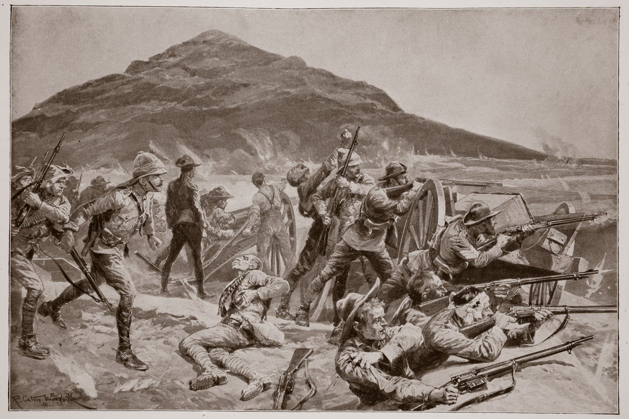 Žádná kapitulace! Obrana Fort Itala 26. září 1901 od Richard Caton Woodville junior