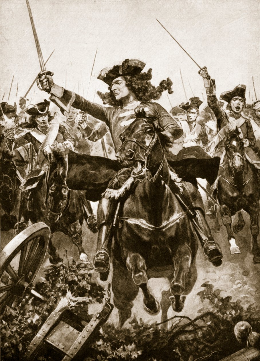 Vévoda z Marlborough v bitvě u Oudenarde, 11. července 1708 od Richard Caton Woodville junior