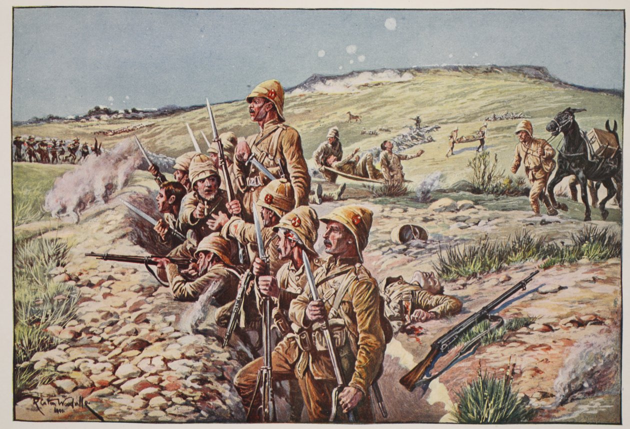 Opravte bajonety! In the Trenches at Ladysmith, ilustrace z 