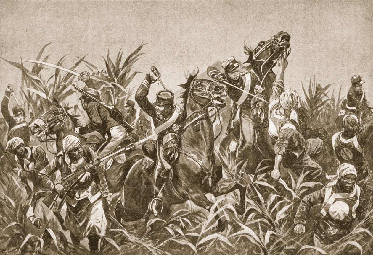 Bojové kolo Tientsin: Charge of the Japanese Cavalry, ilustrace z 