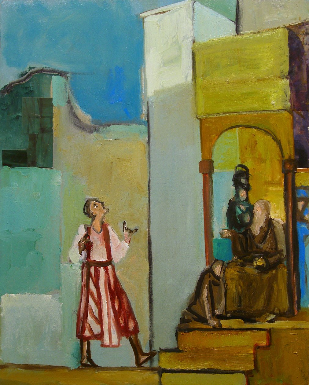 Joseph poslán svým bratrům, 1998 (olej a koláž na plátně) od Richard Contemporary Artist Mcbee