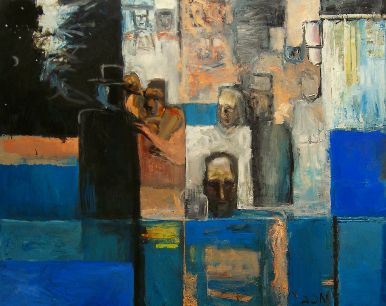 Judah a Bnai Israel vstupují do moře, 1999 od Richard Contemporary Artist Mcbee