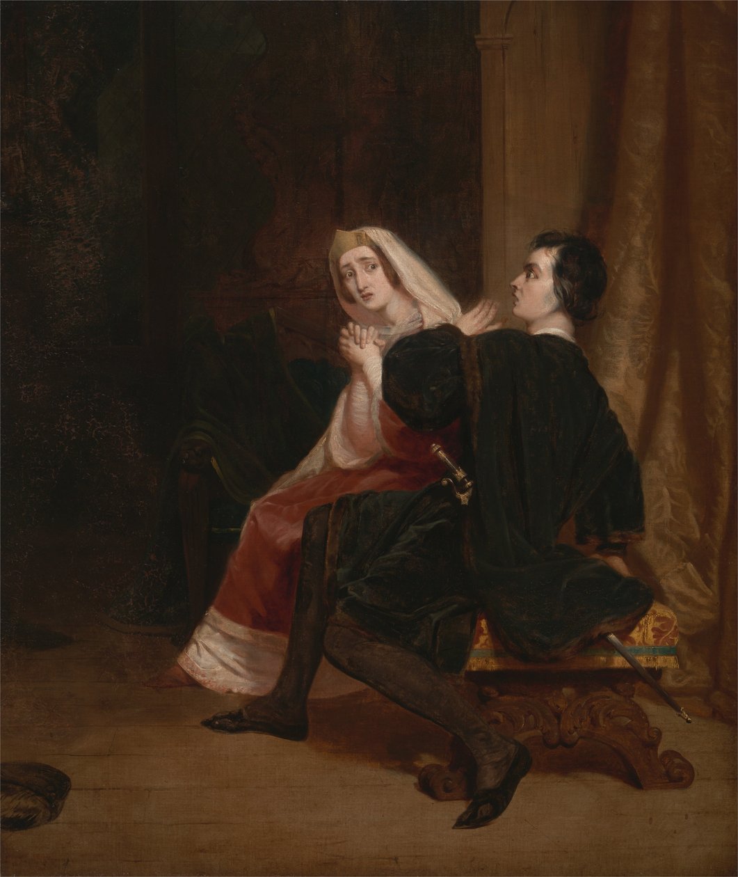 Hamlet a jeho matka; Skříňková scéna od Richard Dadd