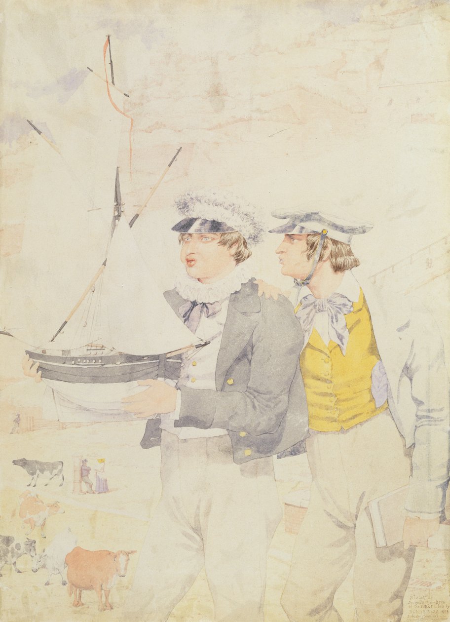 Mladiství členové Yacht Club, 1853 (wc a grafit na papíře) od Richard Dadd
