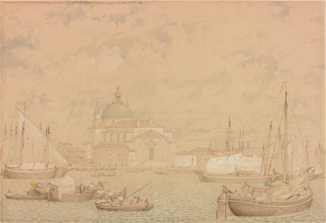 Vzpomínka na Benátky z náčrtu vyrobeného na místě v roce 1842, 1858 od Richard Dadd