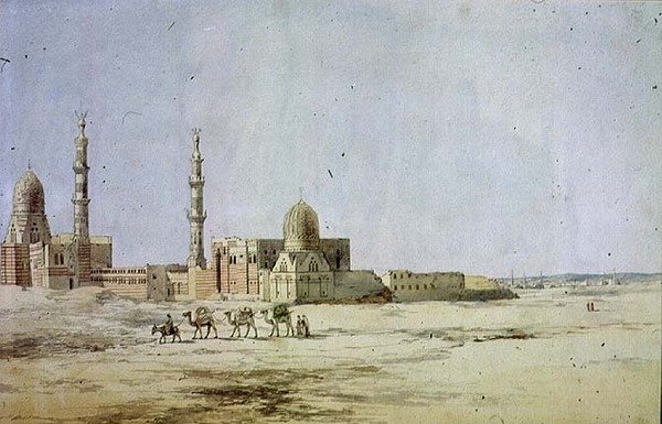 Hrobky Khalifů, Káhira (wc na papíře) od Richard Dadd