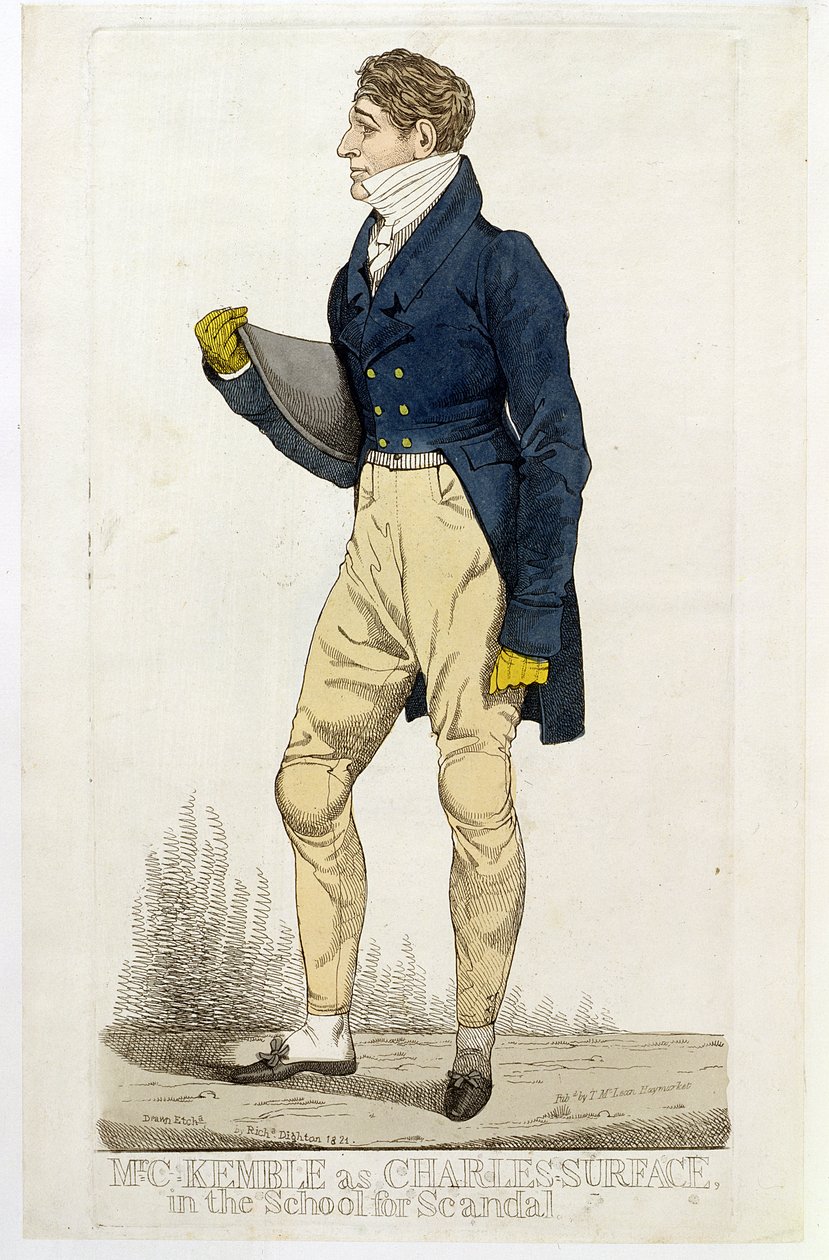 Pan Charles Kemble (1775-1854) jako Charles Surface v 