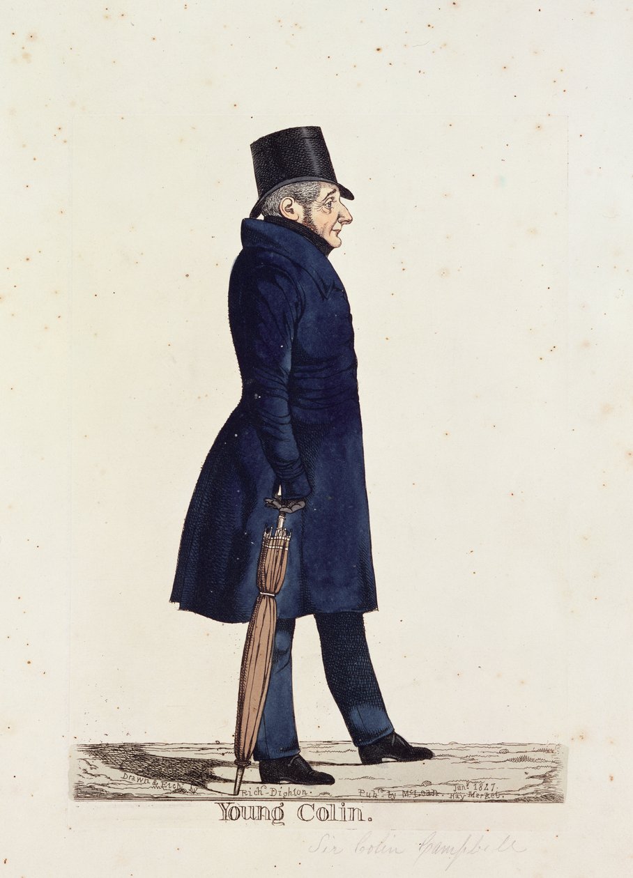 Young Colin, 1827 (barevný lept) od Richard Dighton