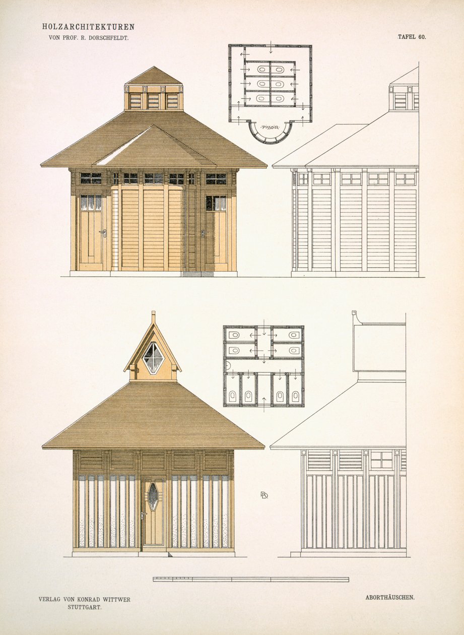Architektura ve dřevě, kolem roku 1900 od Richard Dorschfeldt