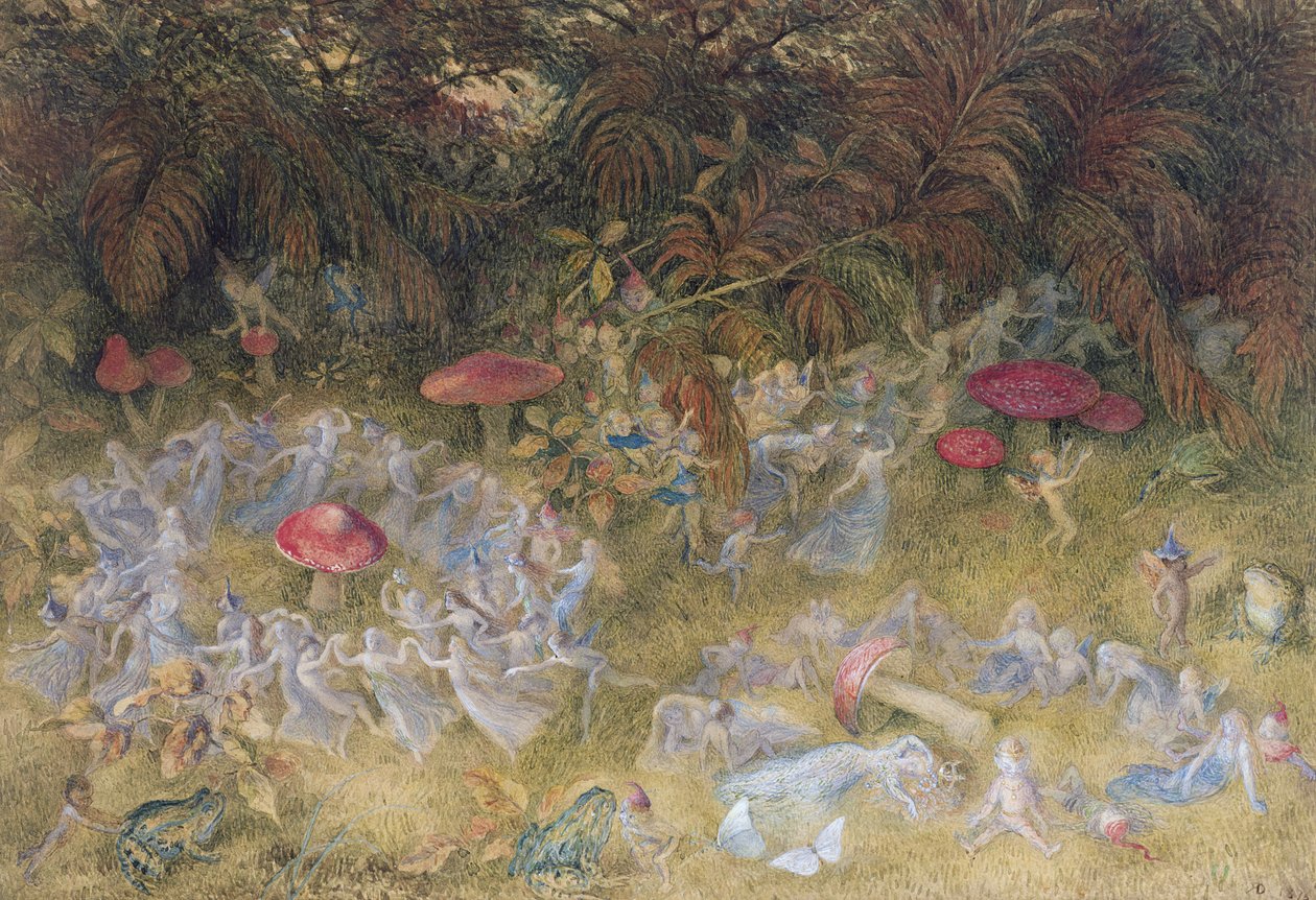 Pohádkové prsteny a muchomůrky, 1875 od Richard Doyle
