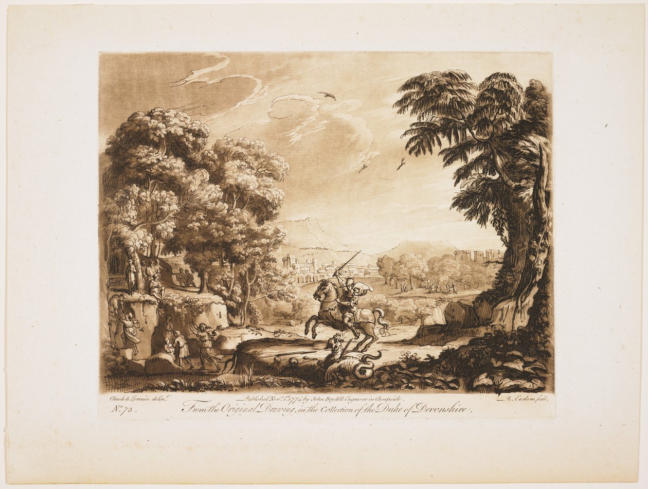 Deska č. 73 z Liber Veritatis, 1774 od Richard Earlom