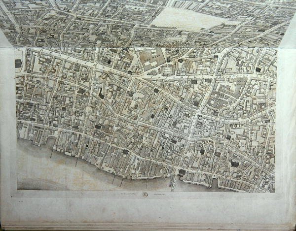 Plán City of London, zveřejněný 1813 (viz 247354-247357) od Richard Horwood