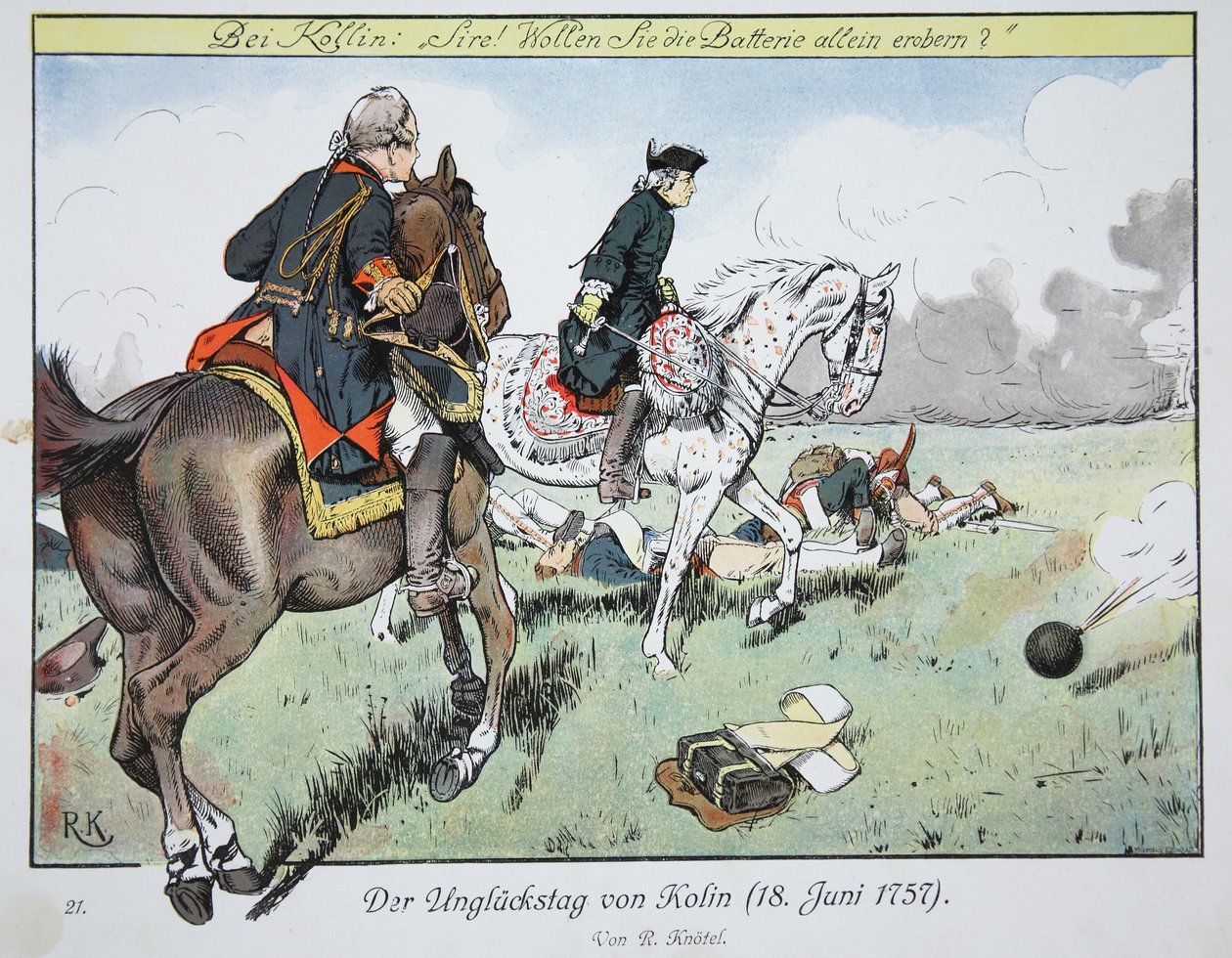 Osudný den Kolína, 18. června 1757 od Richard Knoetel