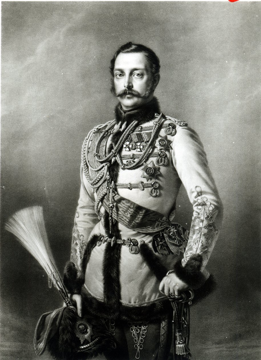 Alexander II (1818-81) Ruska vyrytý Dietmarem Ullrichem a Smirnoffem, 1858 od Richard L. Lauchert