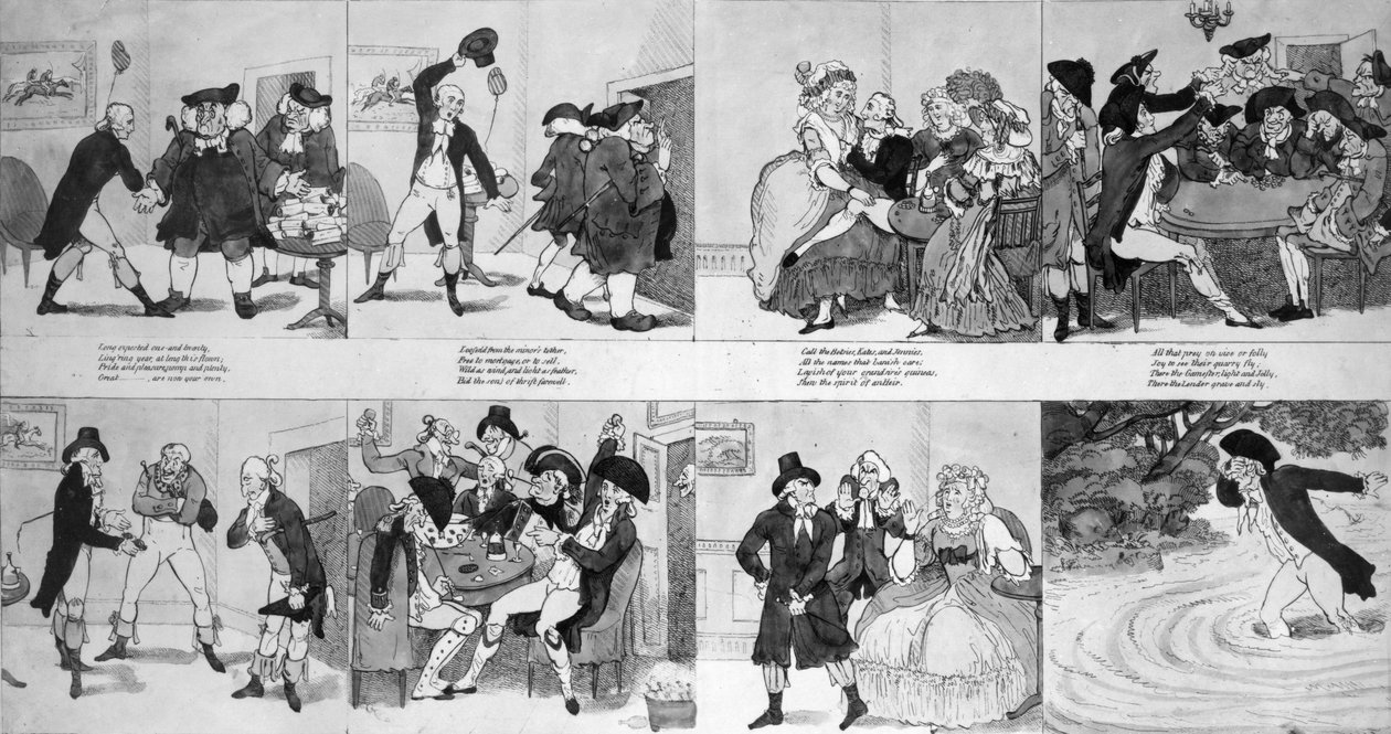 Lekce pro utrácející od Dr. Johnsona, 1794 od Richard Newton