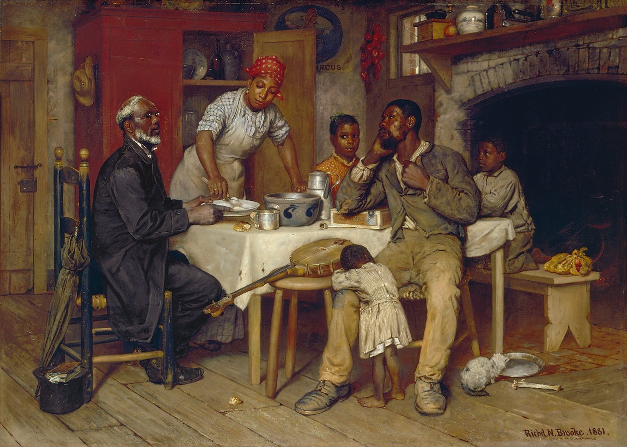 Pastorační návštěva, 1881 od Richard Norris Brooke