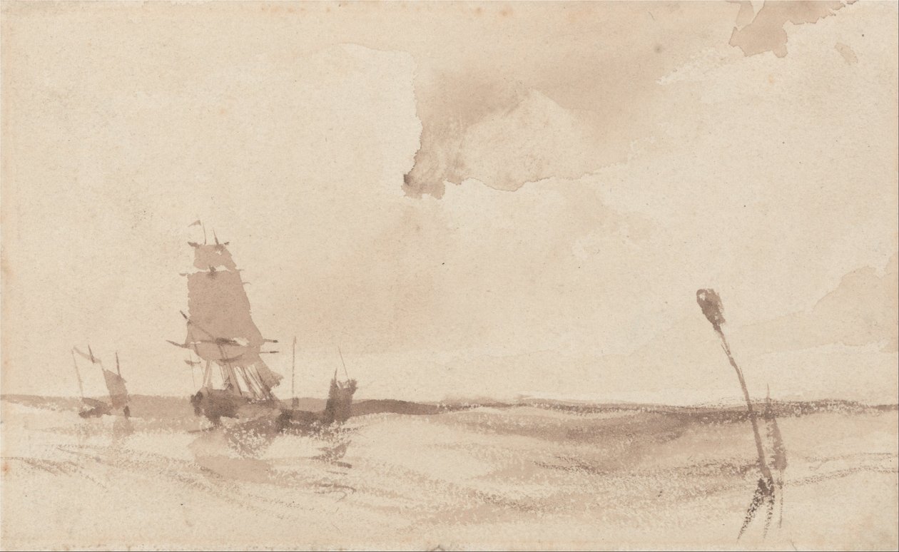 Přímořská krajina od Richard Parkes Bonington