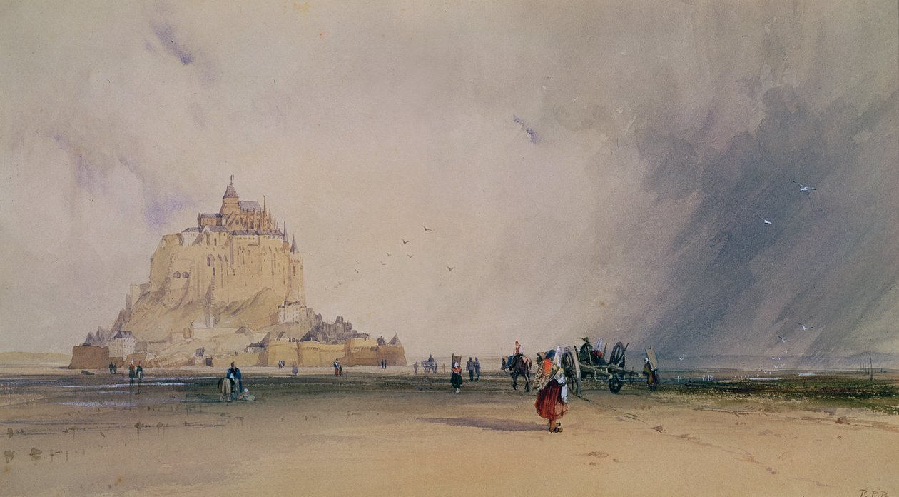 Mont Saint Michel od Richard Parkes Bonington