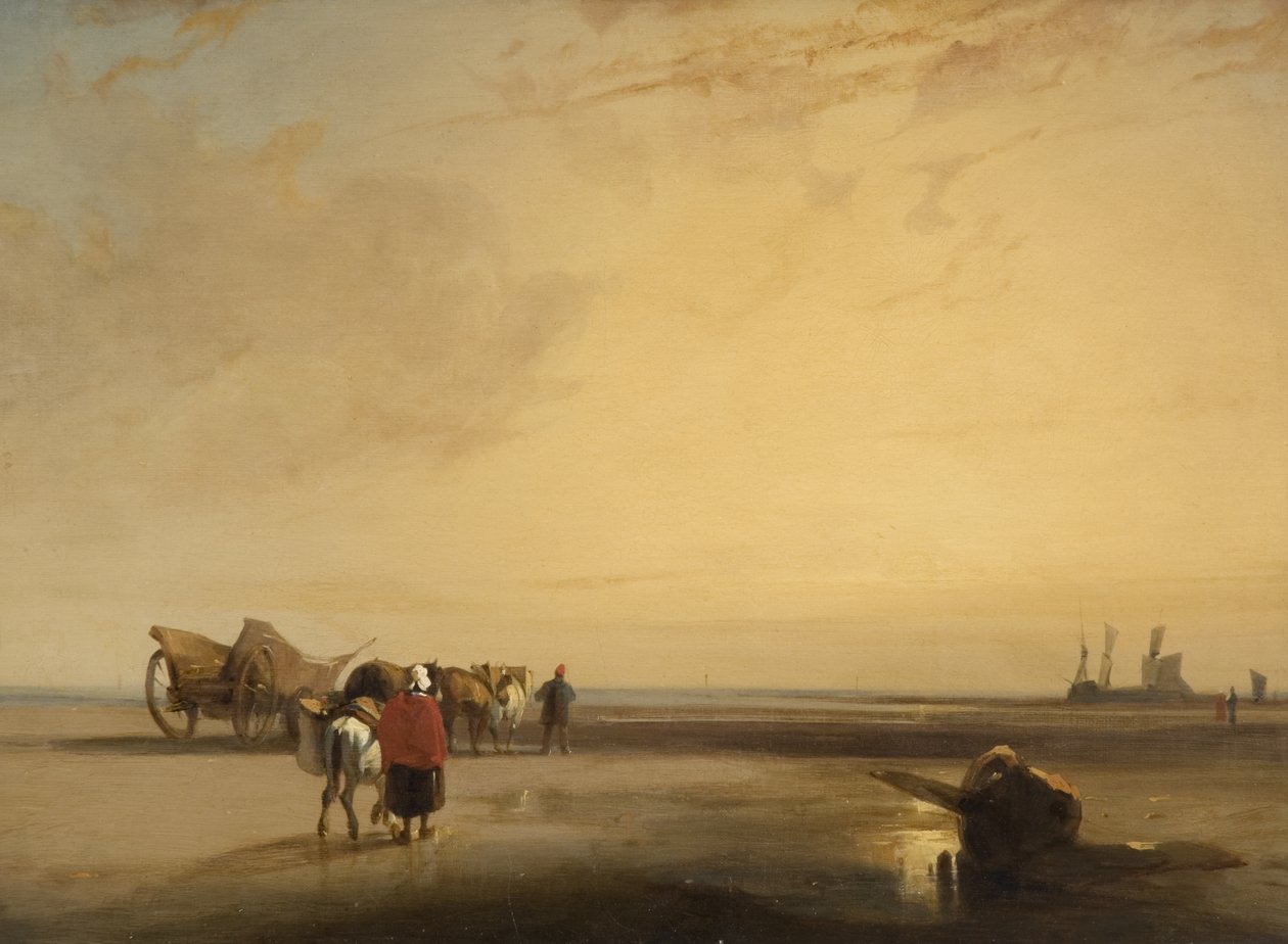 Normandské písky od Richard Parkes Bonington