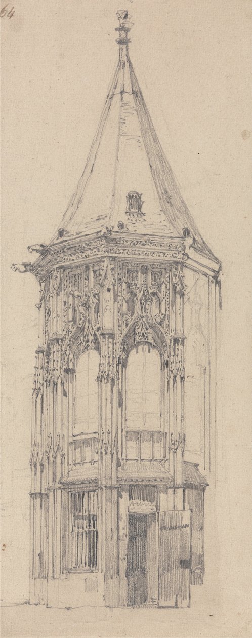 Justiční palác, Rouen od Richard Parkes Bonington