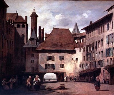 Place de Molard, Ženeva od Richard Parkes Bonington