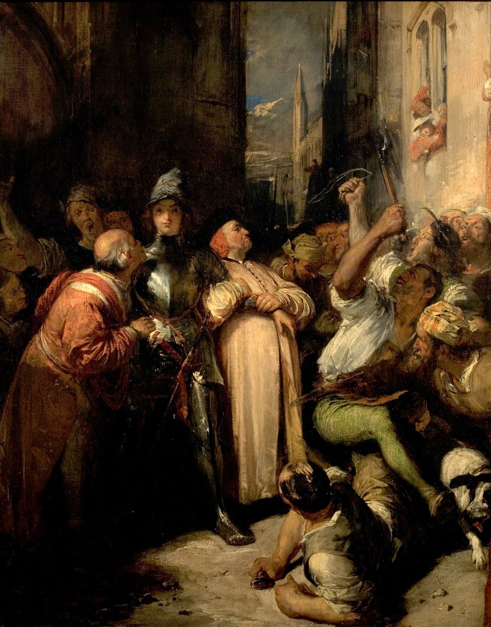 Quentin Durward v Lutychu, Belgie, 1827-28 od Richard Parkes Bonington
