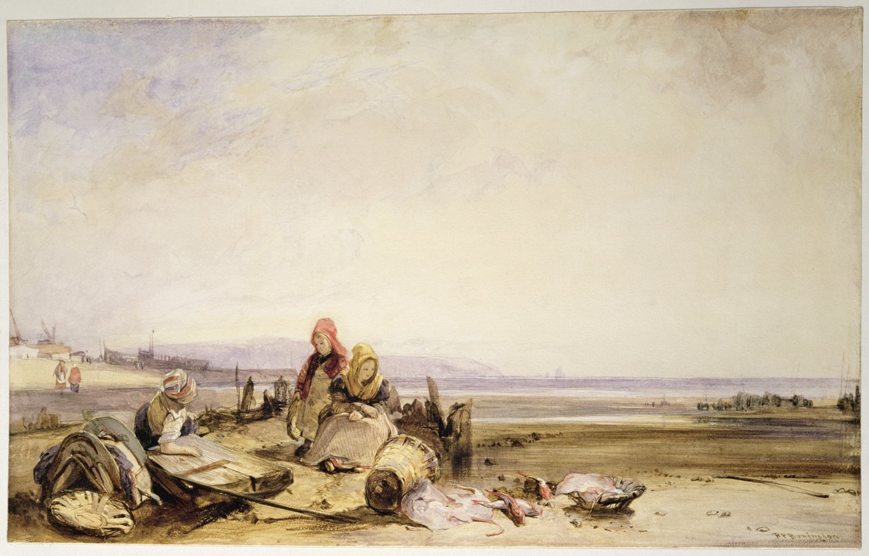 Scéna na francouzském pobřeží od Richard Parkes Bonington