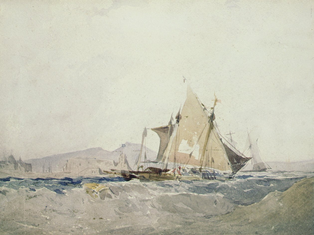 Přímořská krajina od Richard Parkes Bonington