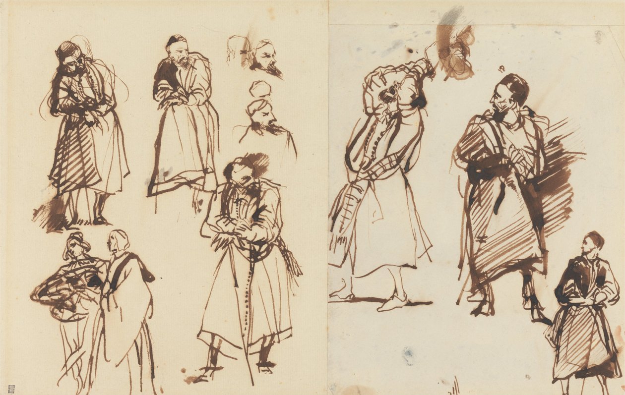 Studie pro Shylocka od Richard Parkes Bonington