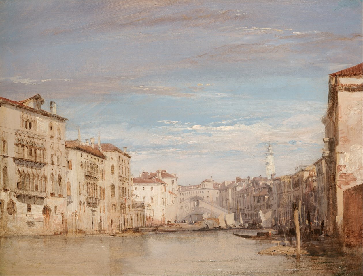 Canal Grande, Benátky, Pohled na Rialto od Richard Parkes Bonington
