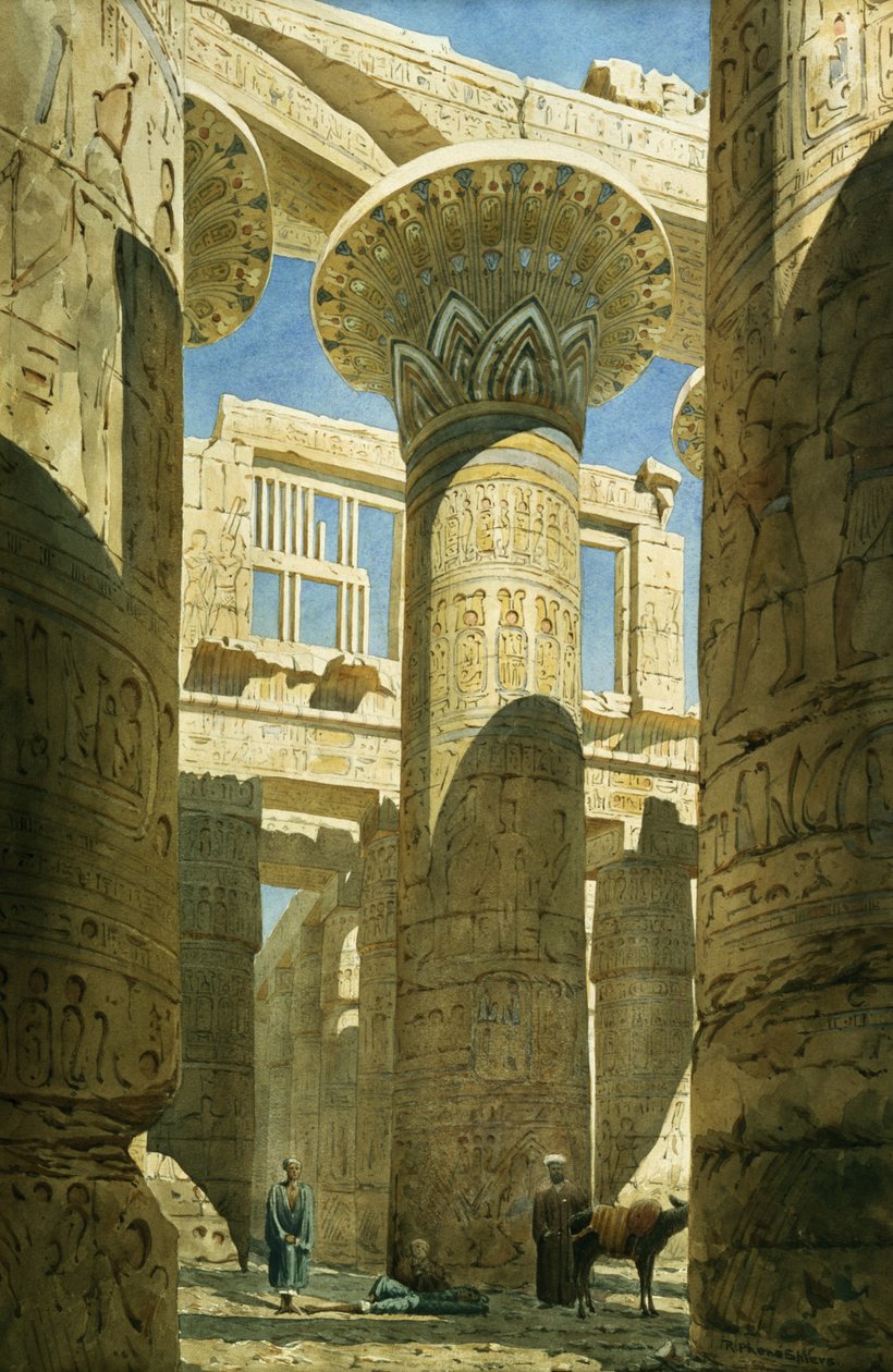 Karnak, kolem roku 1866 od Richard Phene Spiers