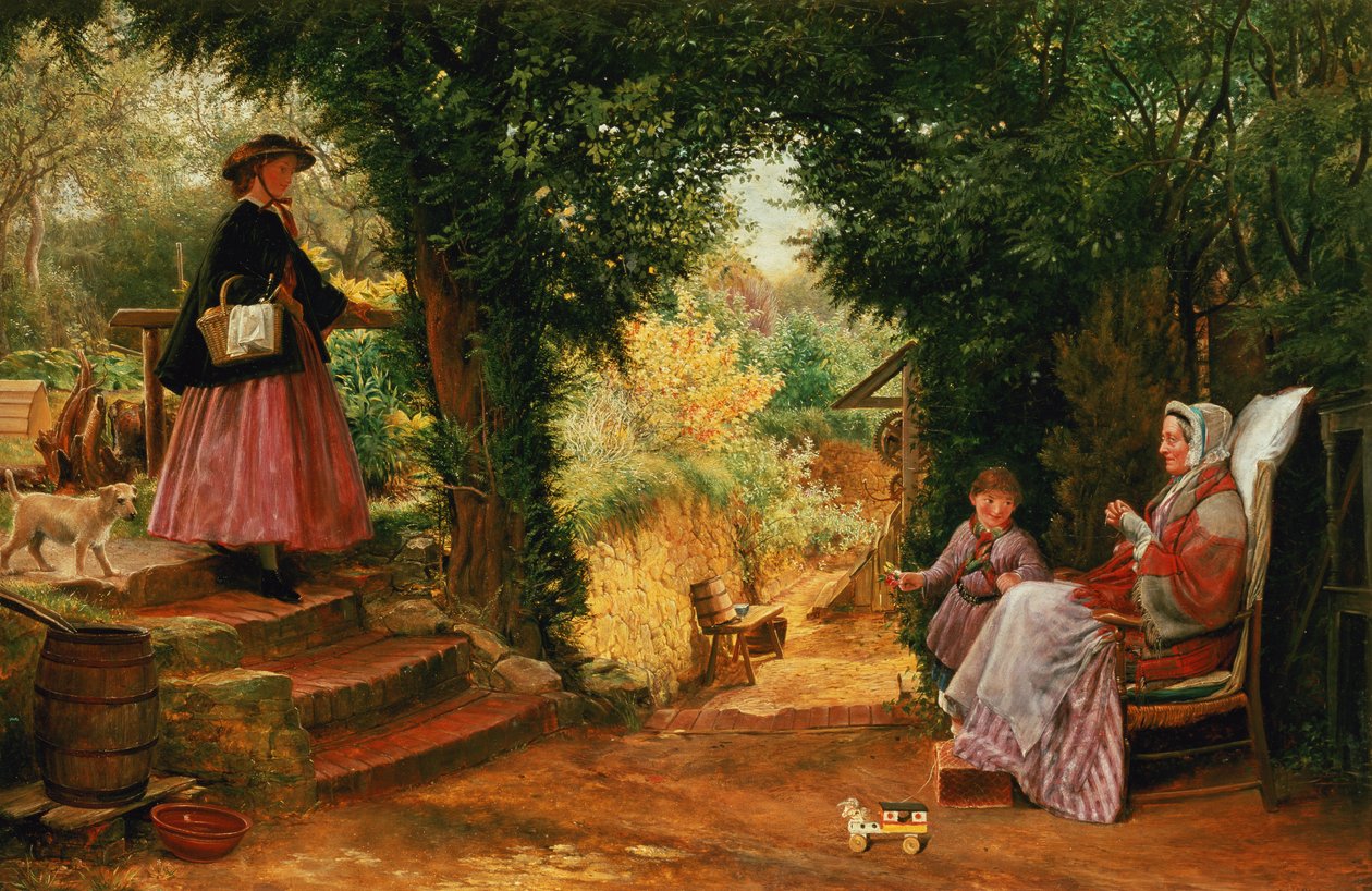 Young Lady Bountiful (olej) od Richard Redgrave