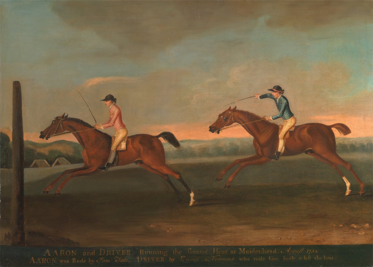 Zápas mezi Aaronem a Driverem na Maidenhead, srpen 1754- Aaron vyhrál Second Heat, c. 1754 od Richard Roper