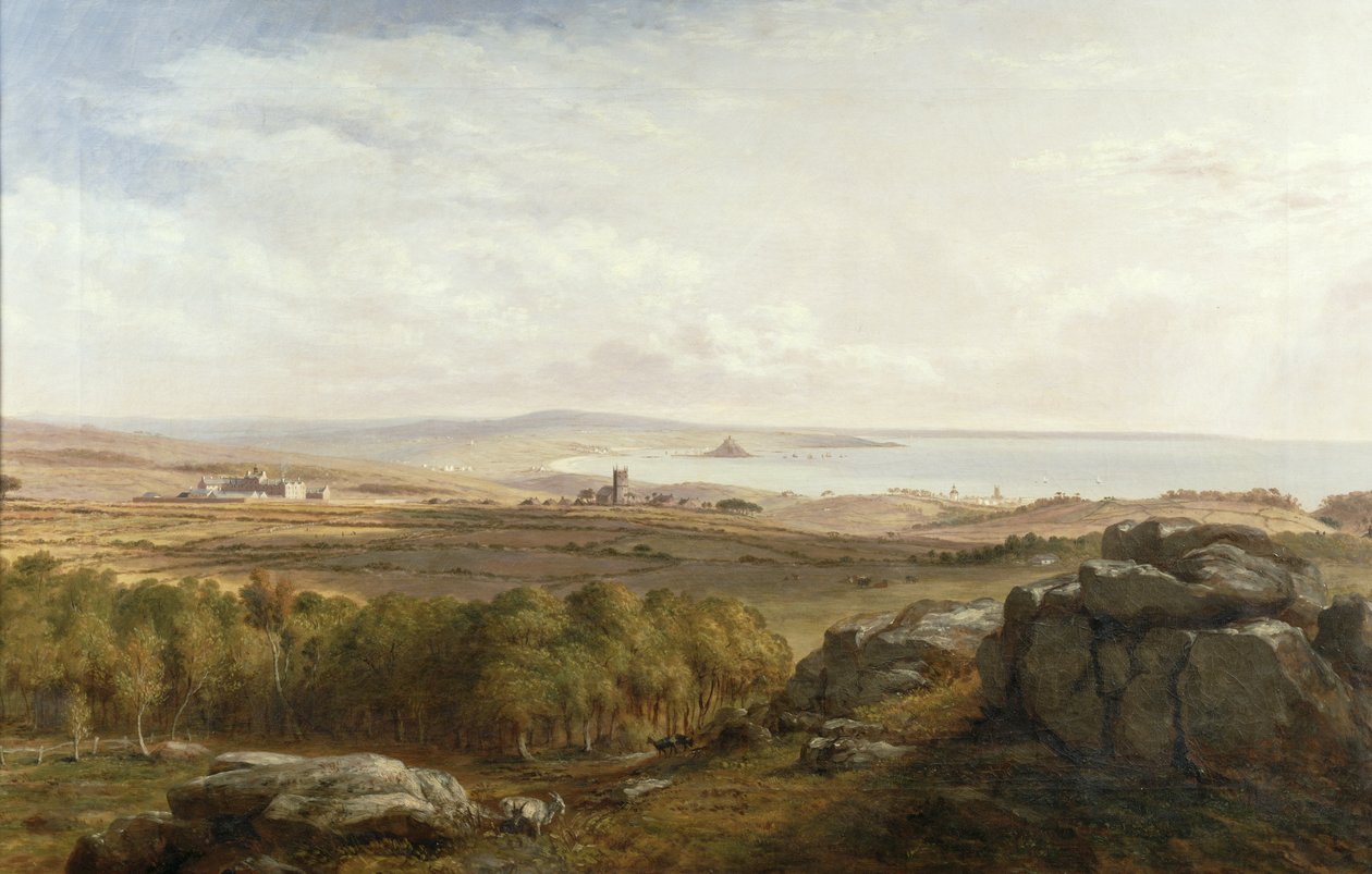 Pohled z Madron Carn, 1836 od Richard Thomas Pentreath
